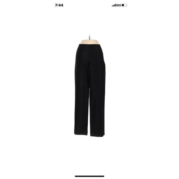 Worth Women Black Silk Pants 4 Wms Fall Winter Dressy New York Designer - Picture 6 of 6
